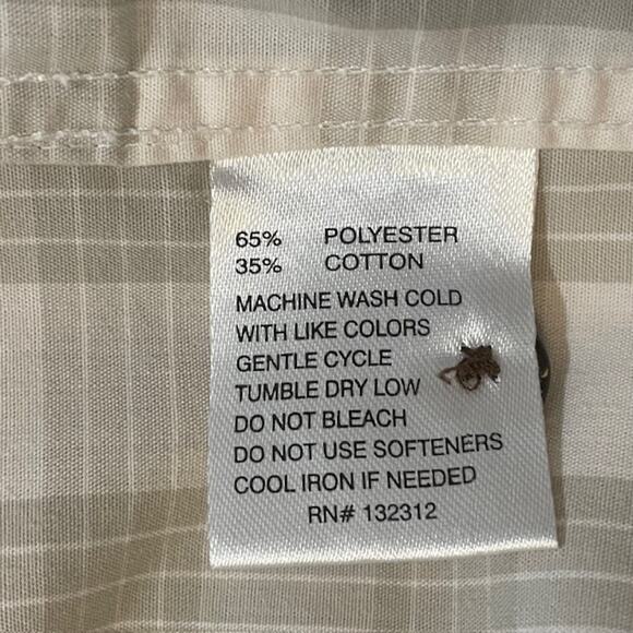 Howler Bros. Cream/Gray Short Sleeve Button-Up Shirt - Picture 9 of 10